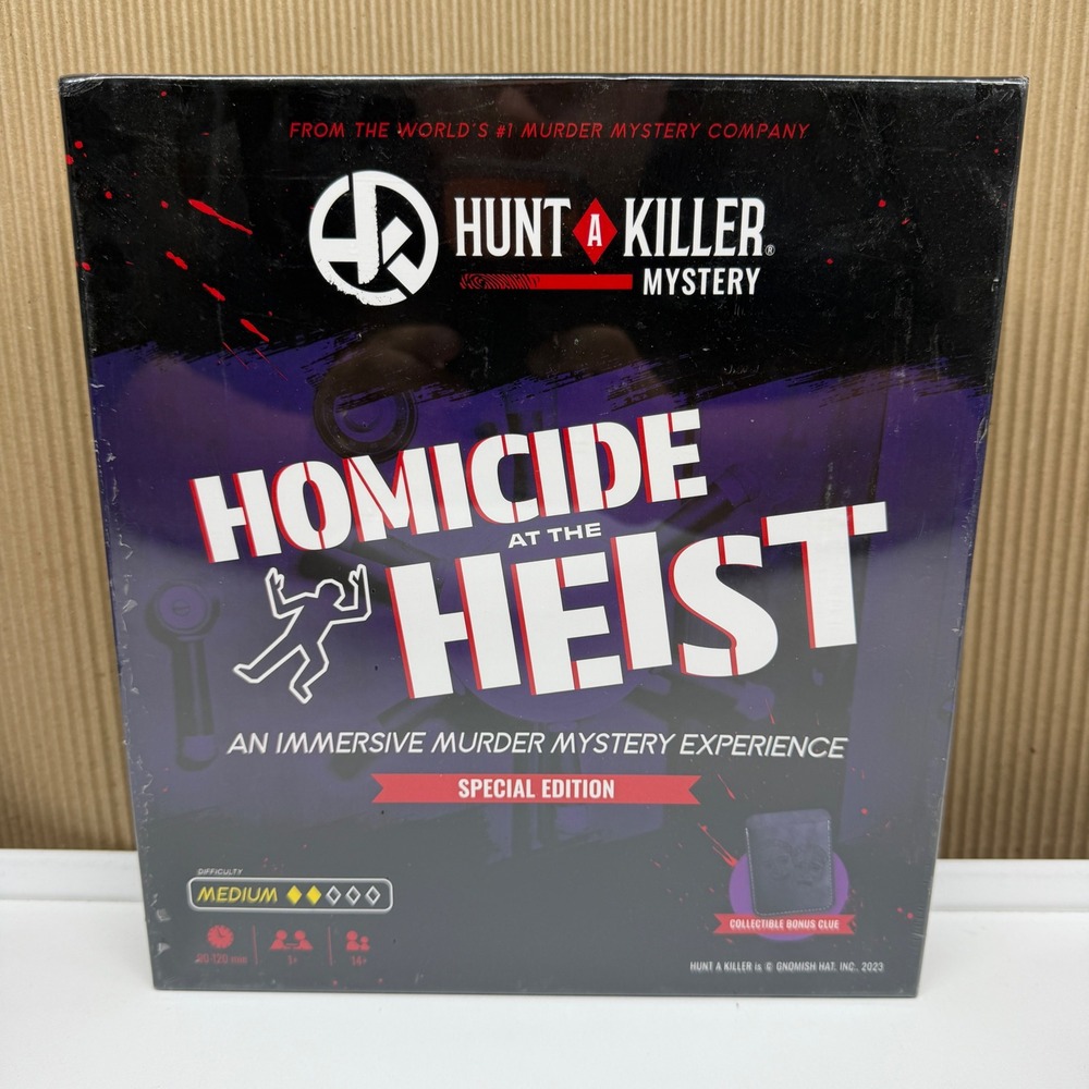Hunt A Killer Homicide at the Heist Special Edition Murder Mystery Game New